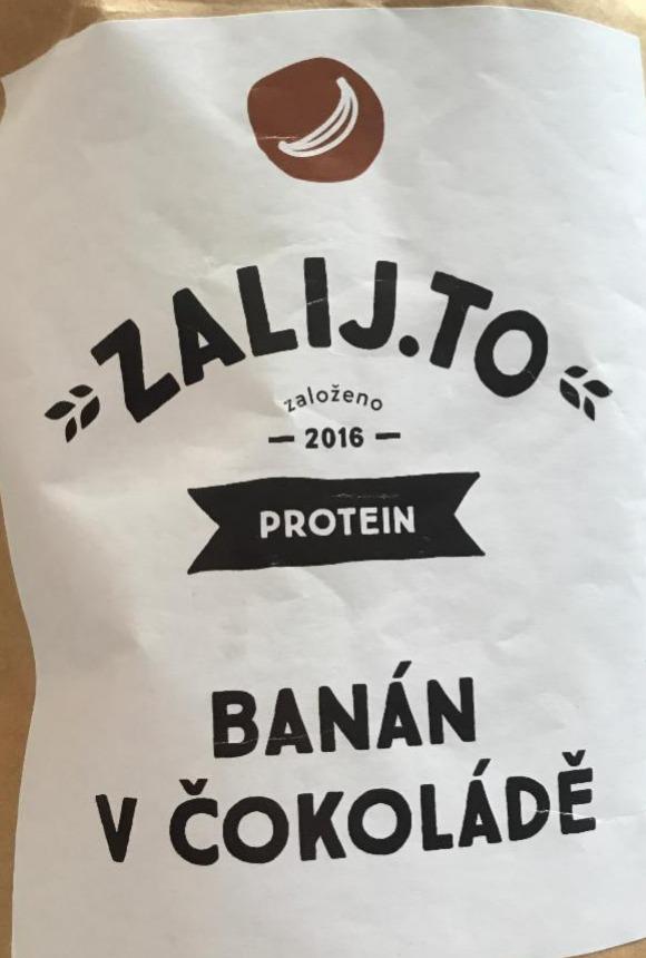 Fotografie - Banán v čokoládě Protein Zalij.To