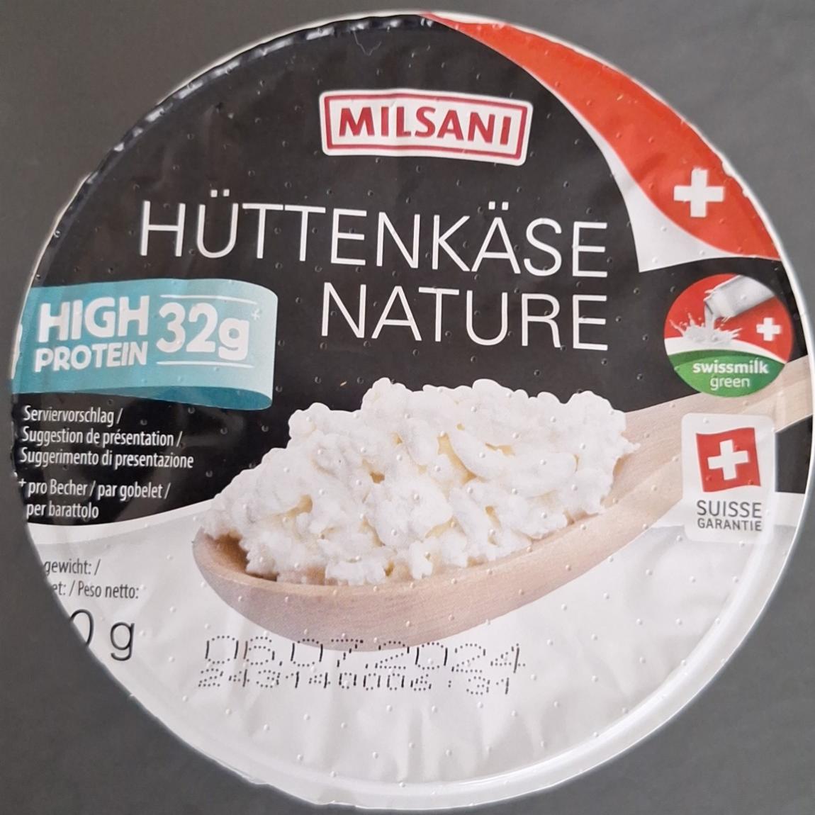 Fotografie - Hüttenkäse Nature High Protein 32g Milsani