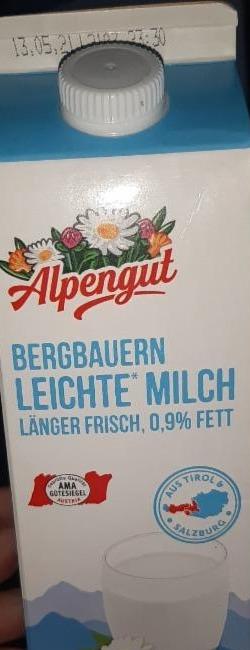 Fotografie - Bergbauern leichte milch länger frisch 0.9% fett langer Alpengut