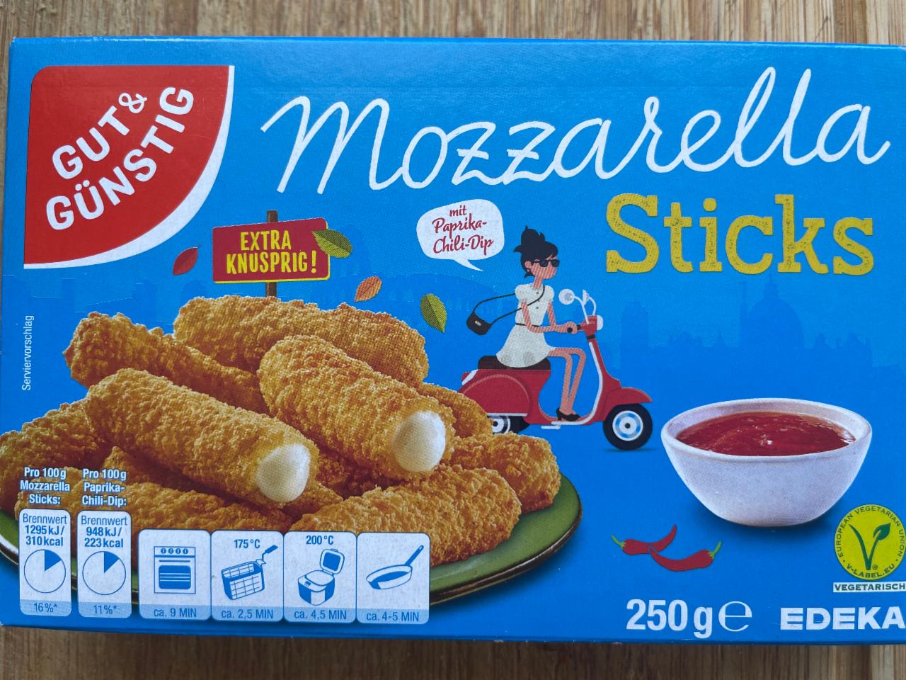 Fotografie - Mozzarella Sticks Gut & Günsting