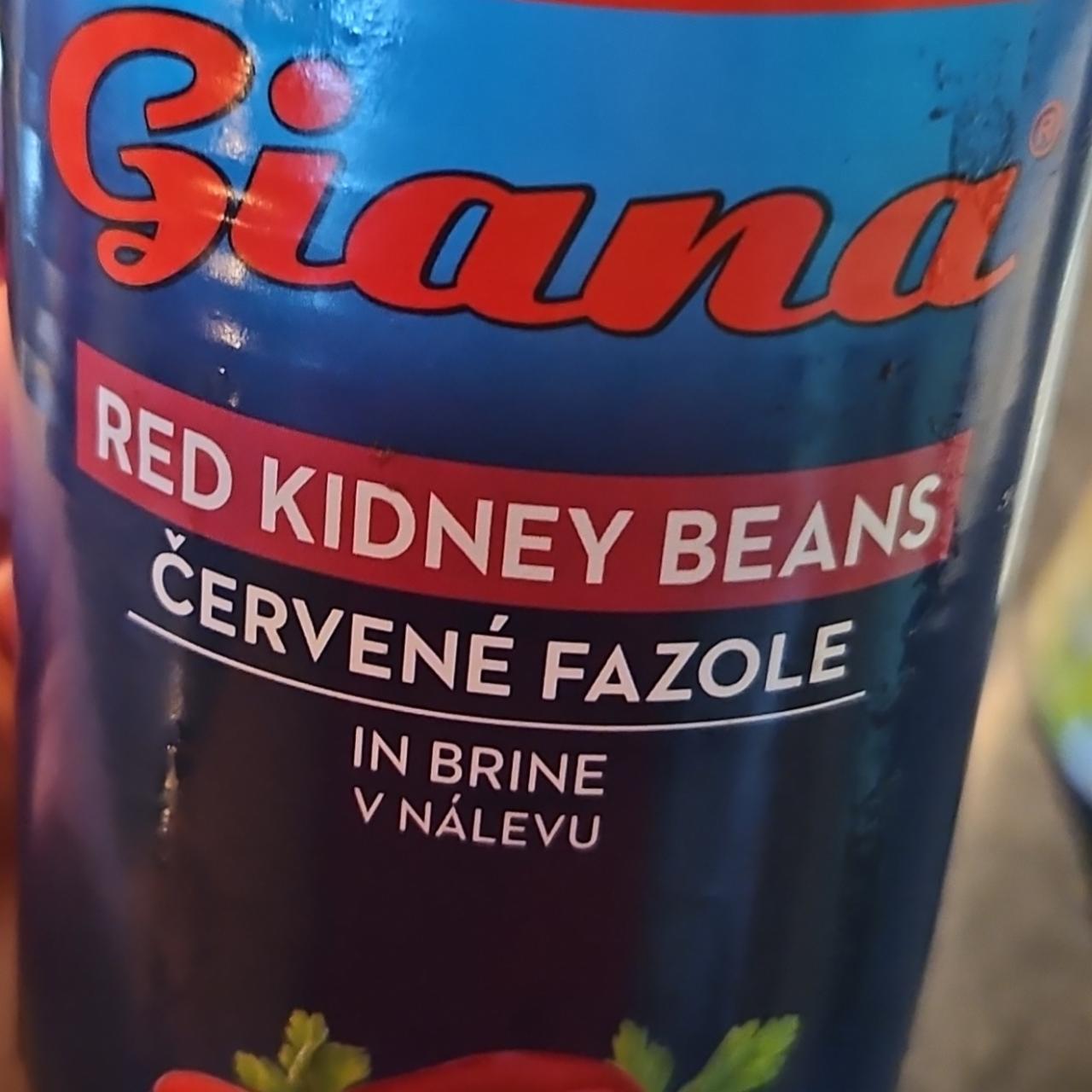 Fotografie - Red Kidney Beans in brine Červené Fazole v nálevu Giana