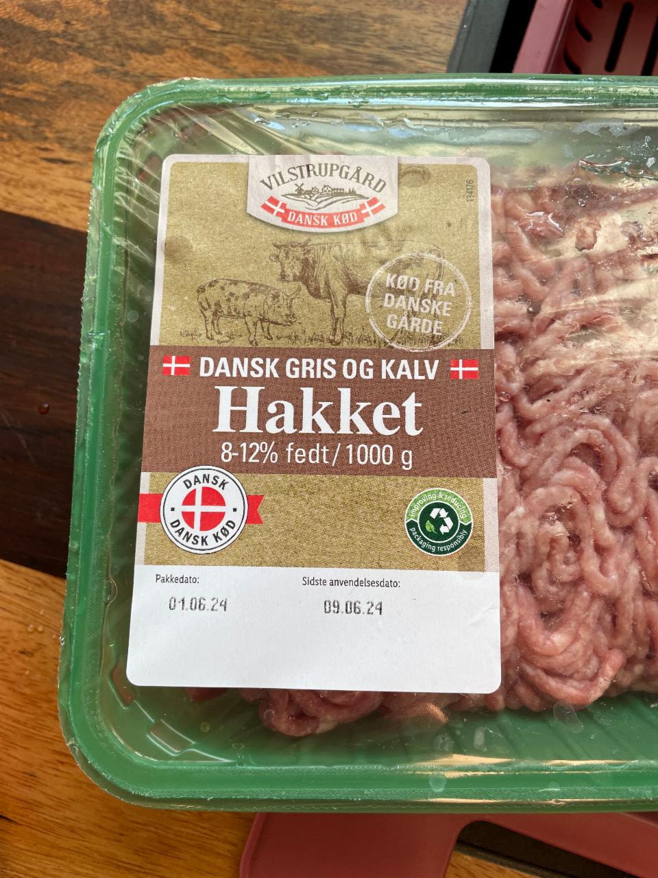 Fotografie - Dansk gris og kalv hakket 8-12% fedt Vilstrupgård