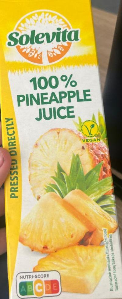 Fotografie - 100% Pineapple Juice Solevita