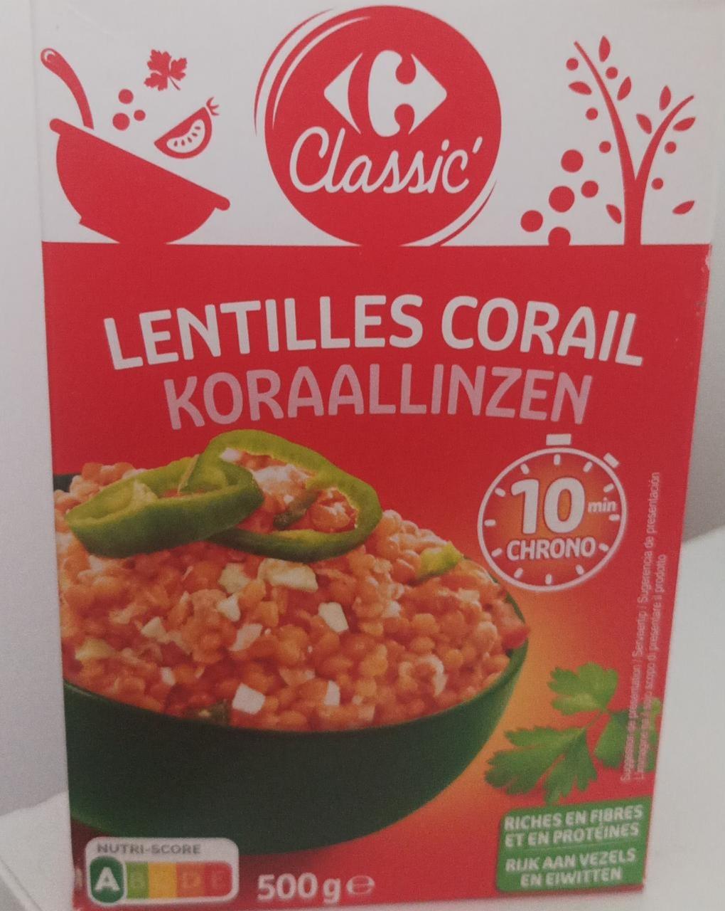 Fotografie - Lentilles Corail Classic