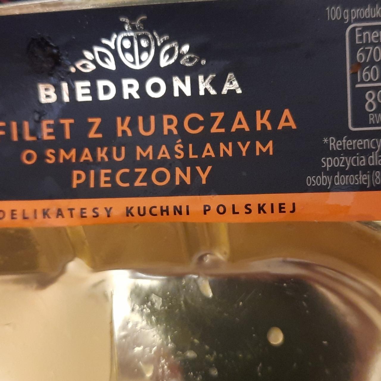 Fotografie - Filet z kurczaka o smaku maslanym pieczony Biedronka