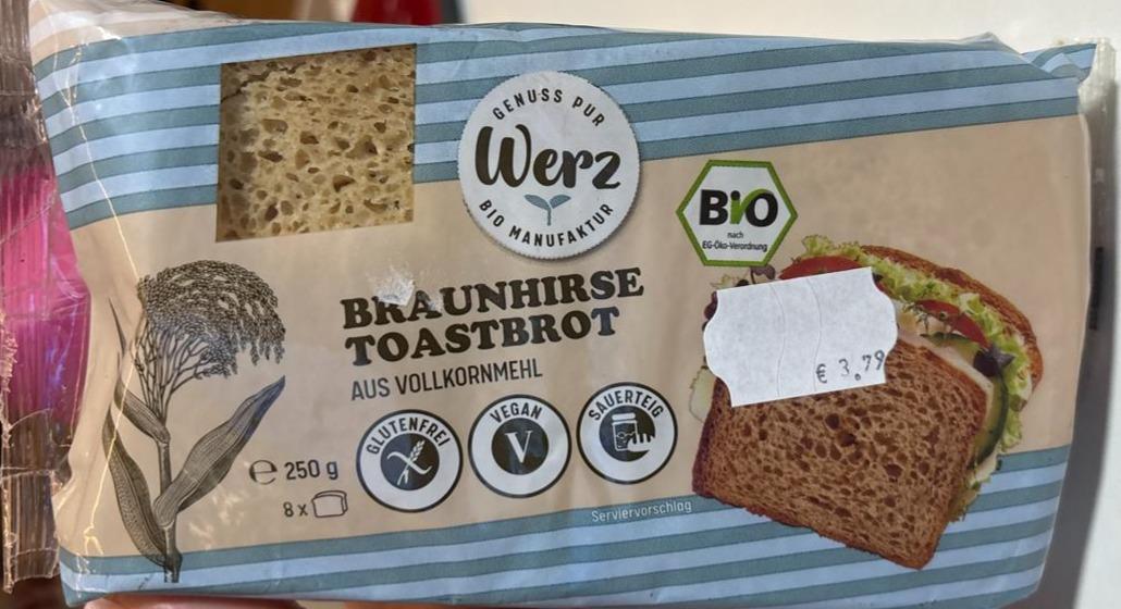 Fotografie - Braunhirse Toastbrot Werz