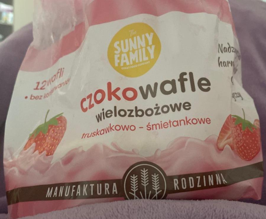 Fotografie - czokowafle wielozbozowe truskawkowo-smietankowe Sunny Family