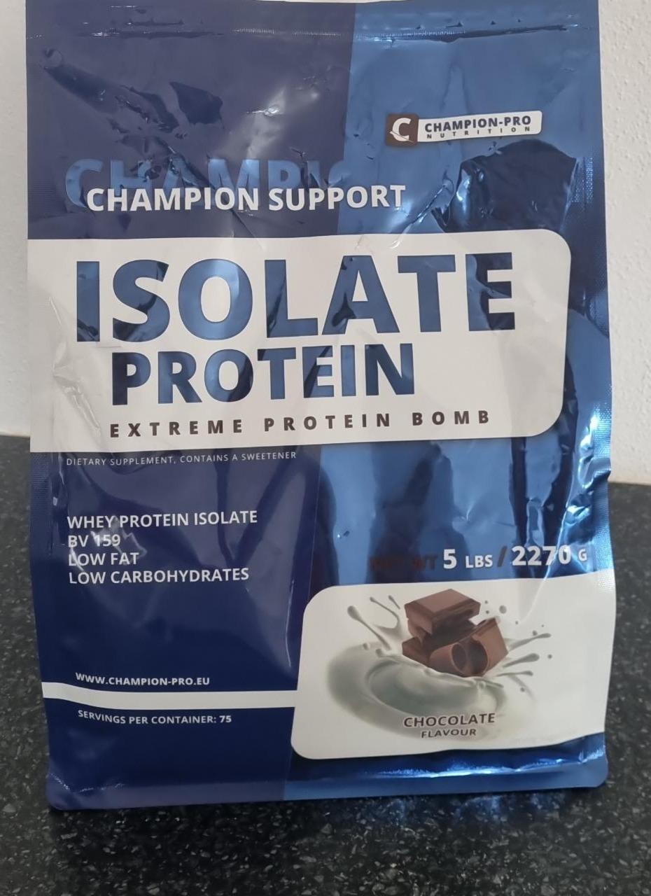 Fotografie - Isolate Protein Chocolate Flavour Champion-Pro