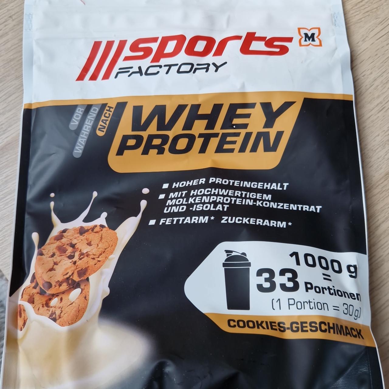 Fotografie - Whey Protein Cookies Sports Factory