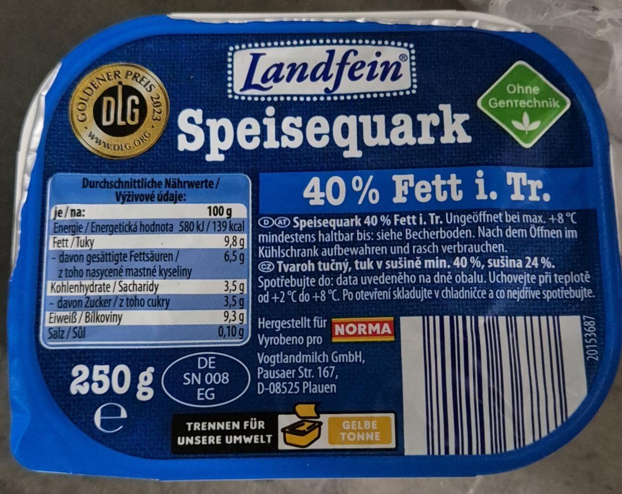 Fotografie - Speisequark Landfein