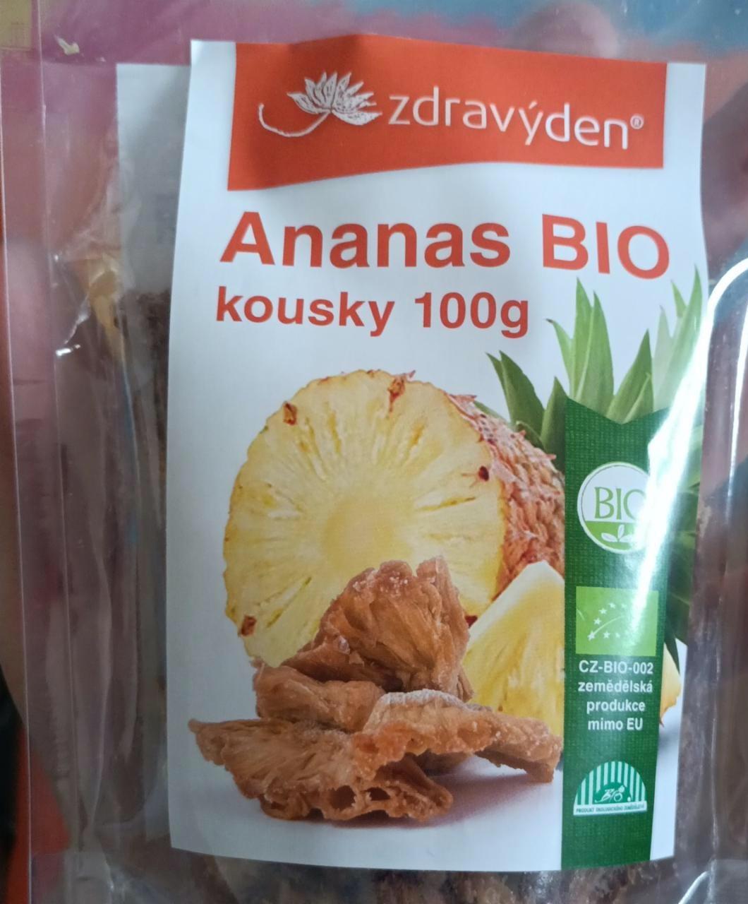 Fotografie - Ananas BIO kousky sušený Zdravý den