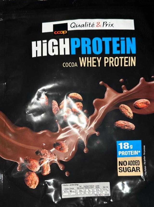 Fotografie - High Protein Cocoa Whey Protein coop