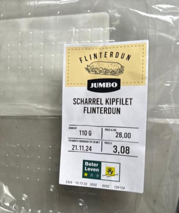 Fotografie - Scharrel Kipfilet Flinterdun Jumbo