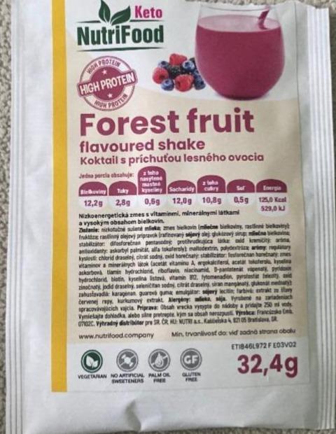 Fotografie - Forest fruit flavoured shake Nutrifood Keto