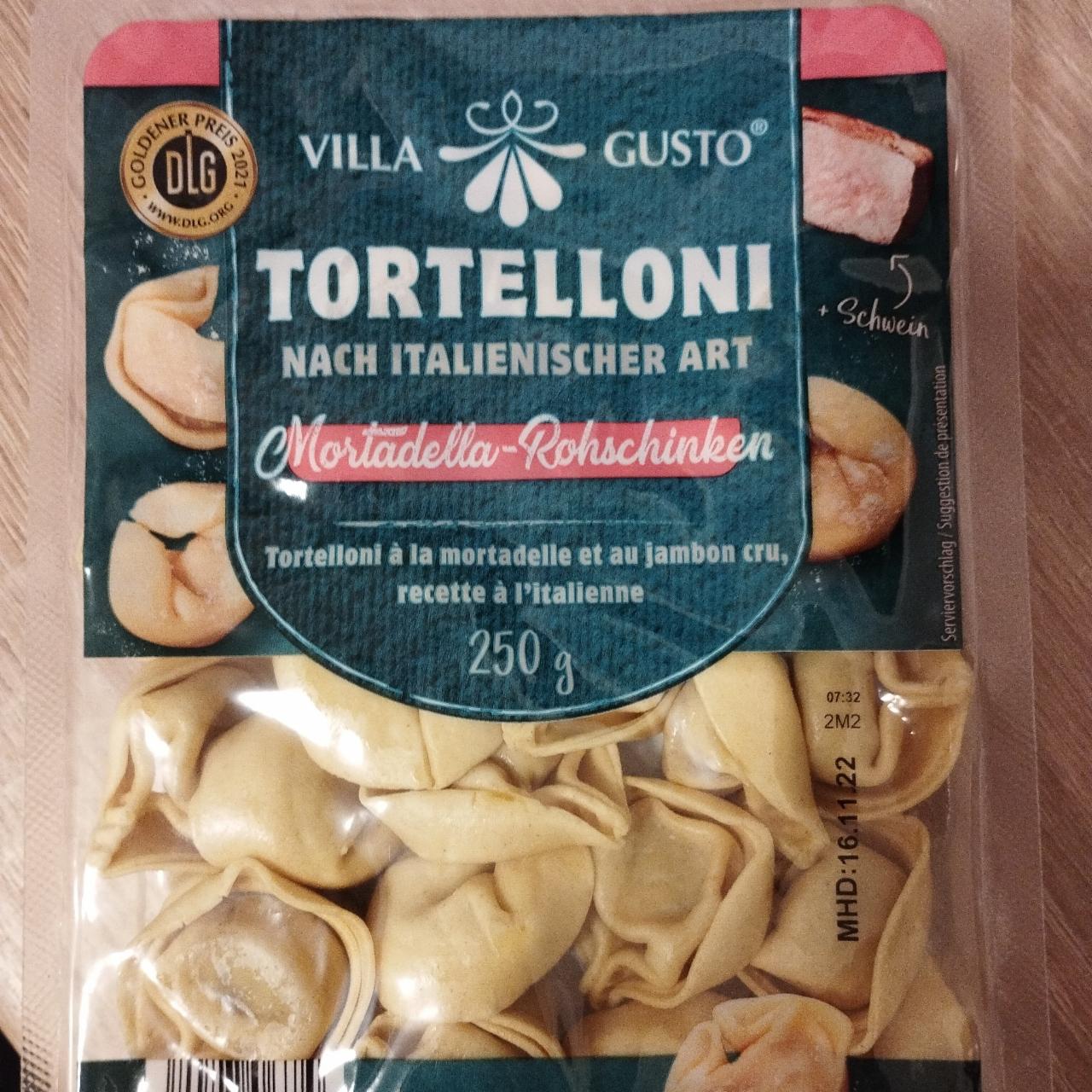 Fotografie - Tortelloni Mortadella Rohschinken Villa Gusto