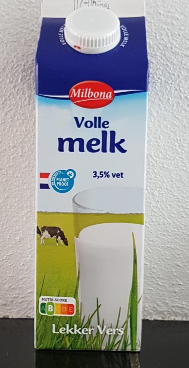 Fotografie - Volle melk 3,5% vet Milbona