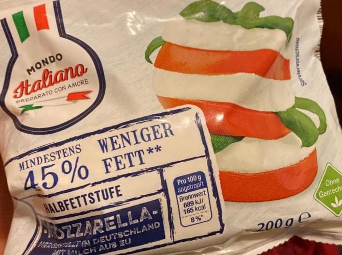 Fotografie - Mozzarella 45% Mondo Italiano