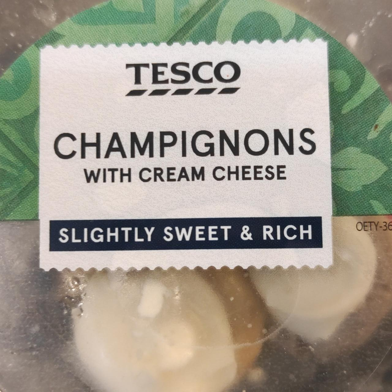 Fotografie - Champignons with cream cheese Tesco