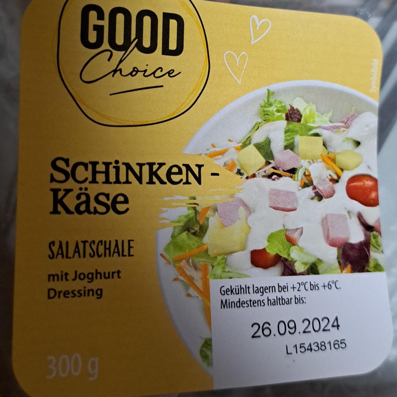 Fotografie - Schinken-käse salatschale mit joghurt dressing Good choice