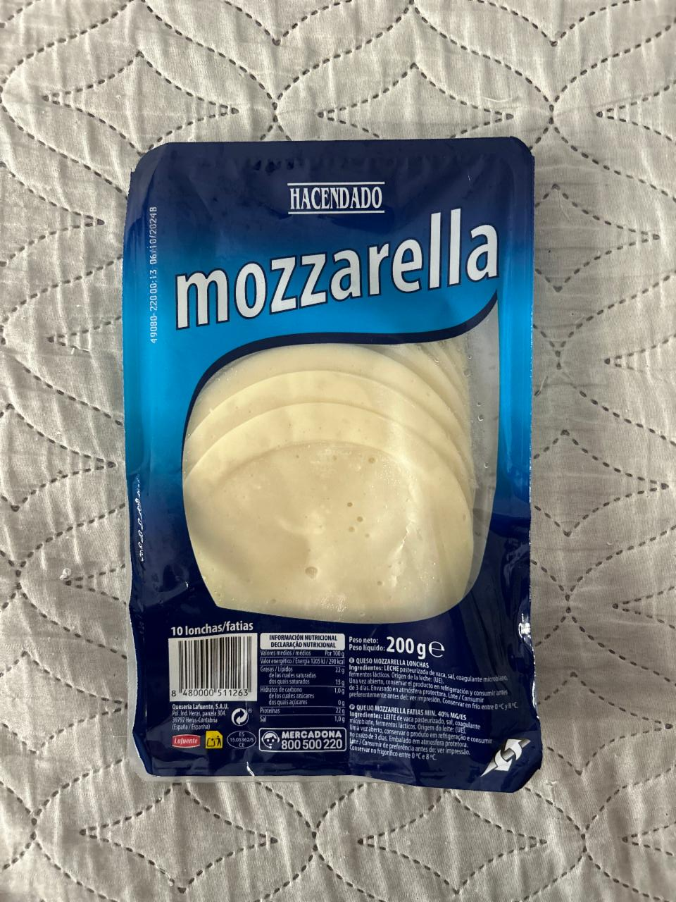 Fotografie - Mozzarella plátky Hacendado