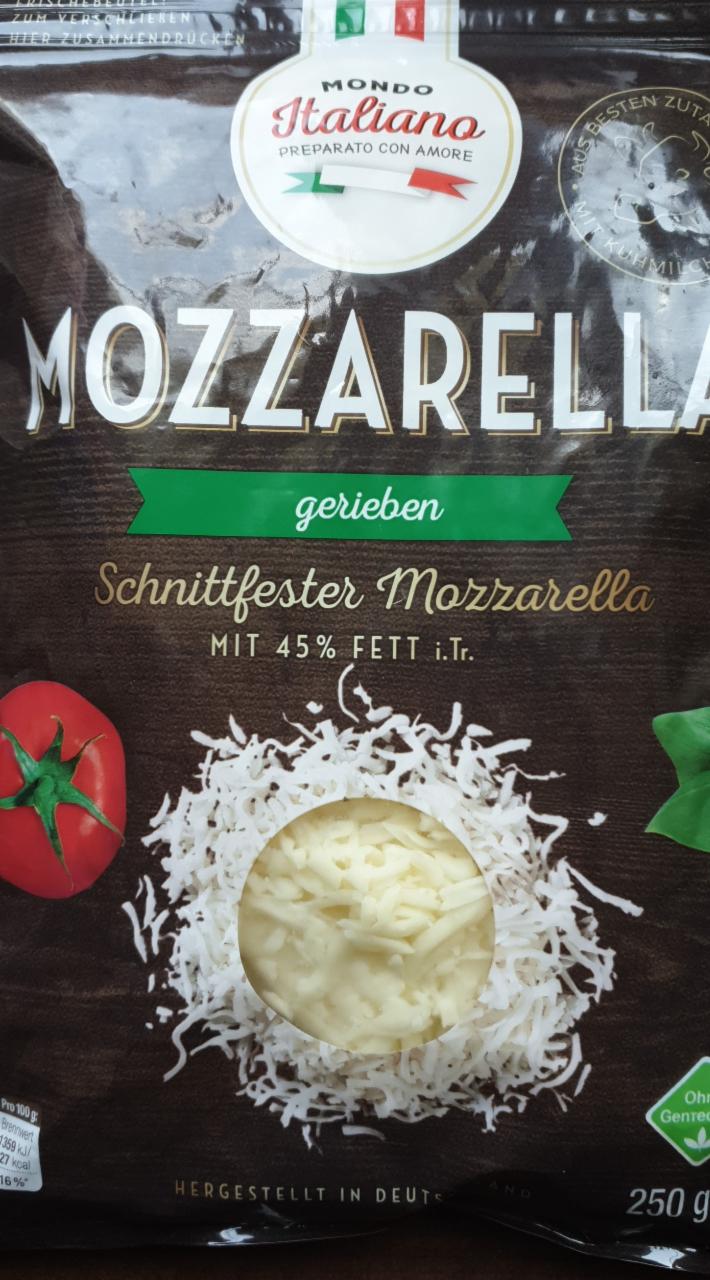 Fotografie - Mozzarella gerieben 45% Mondo Italiano