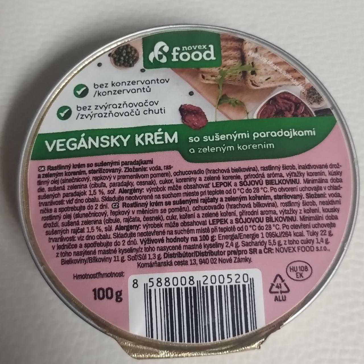 Fotografie - Vegánsky krém so sušenými paradajkami a zeleným korením Novex food