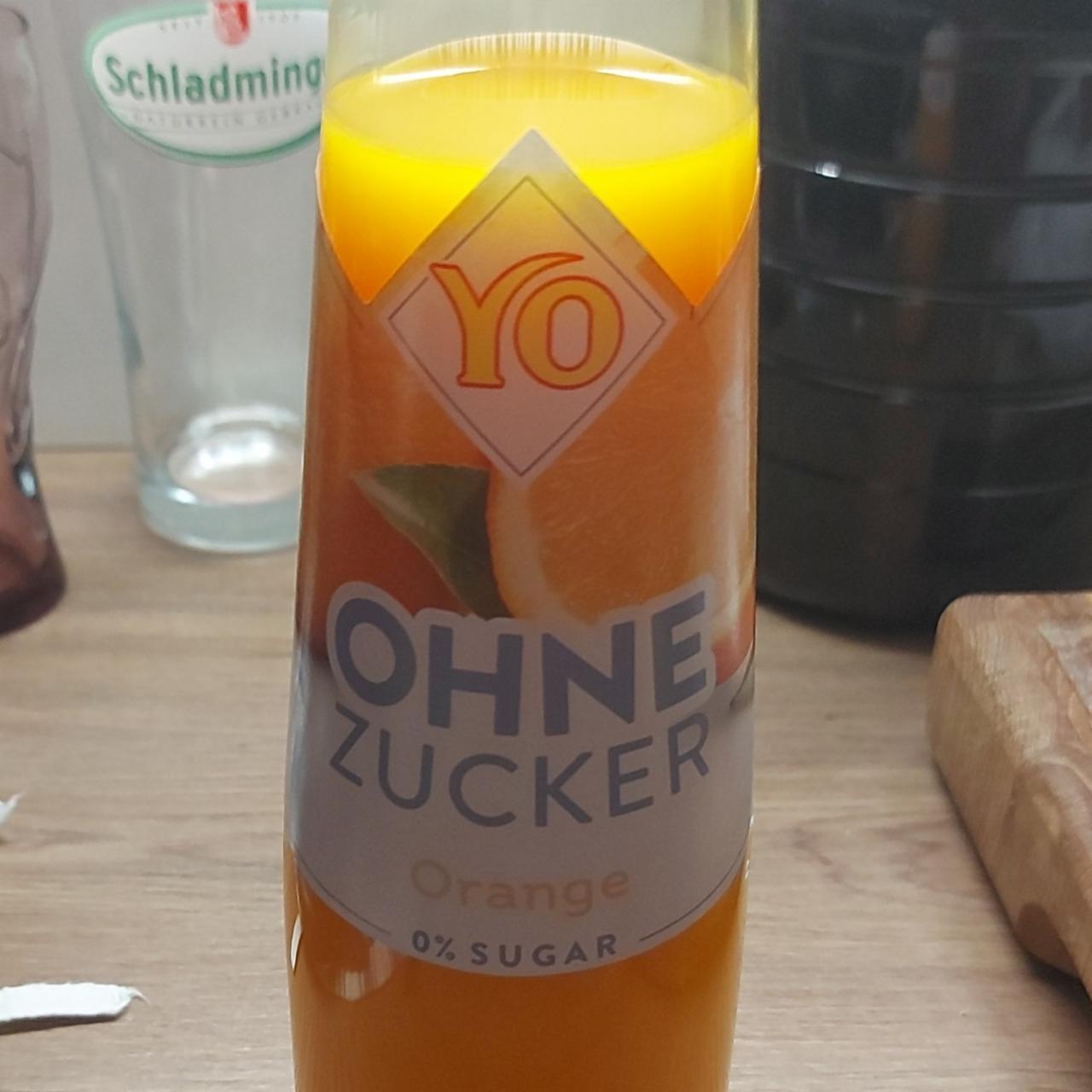 Fotografie - Ohne zucker orange 0% sugar YO