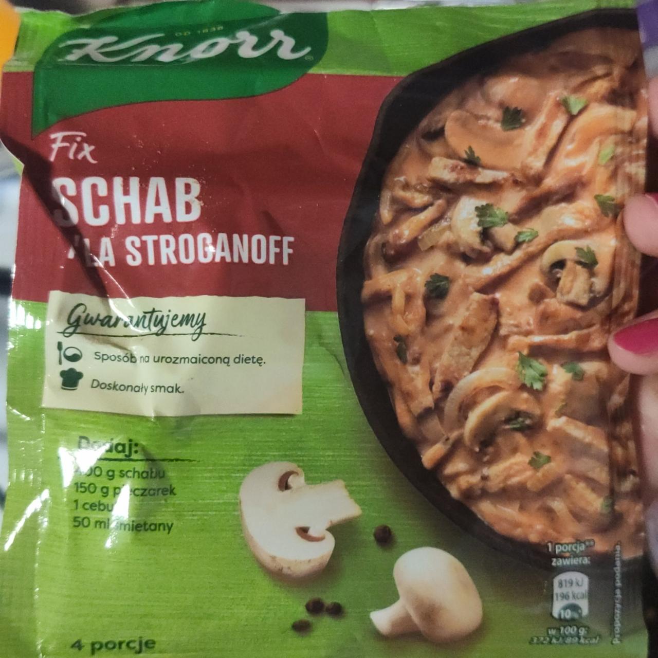 Fotografie - Fix Schab a la Stroganoff Knorr