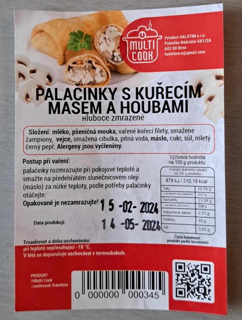 Fotografie - Palačinky s kuřecím masem a houbami Multicook