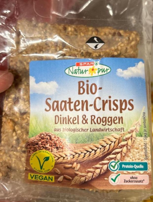 Fotografie - Bio-Saaten-Crisps Dinkel & Roggen Spar Natur pur