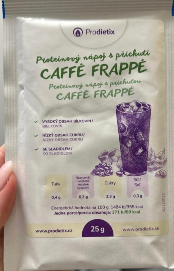 Fotografie - Proteinový nápoj s úríchuťou Caffé Frappé Prodietix