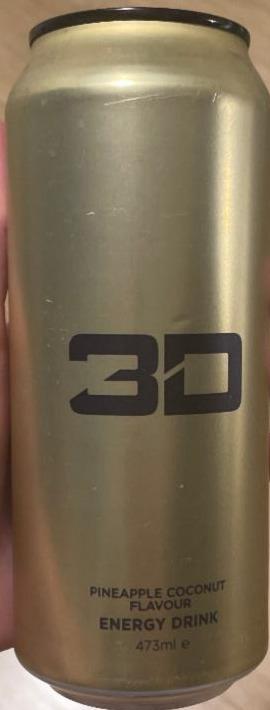 Fotografie - 3D Energy Drink Gold pinaple coconut