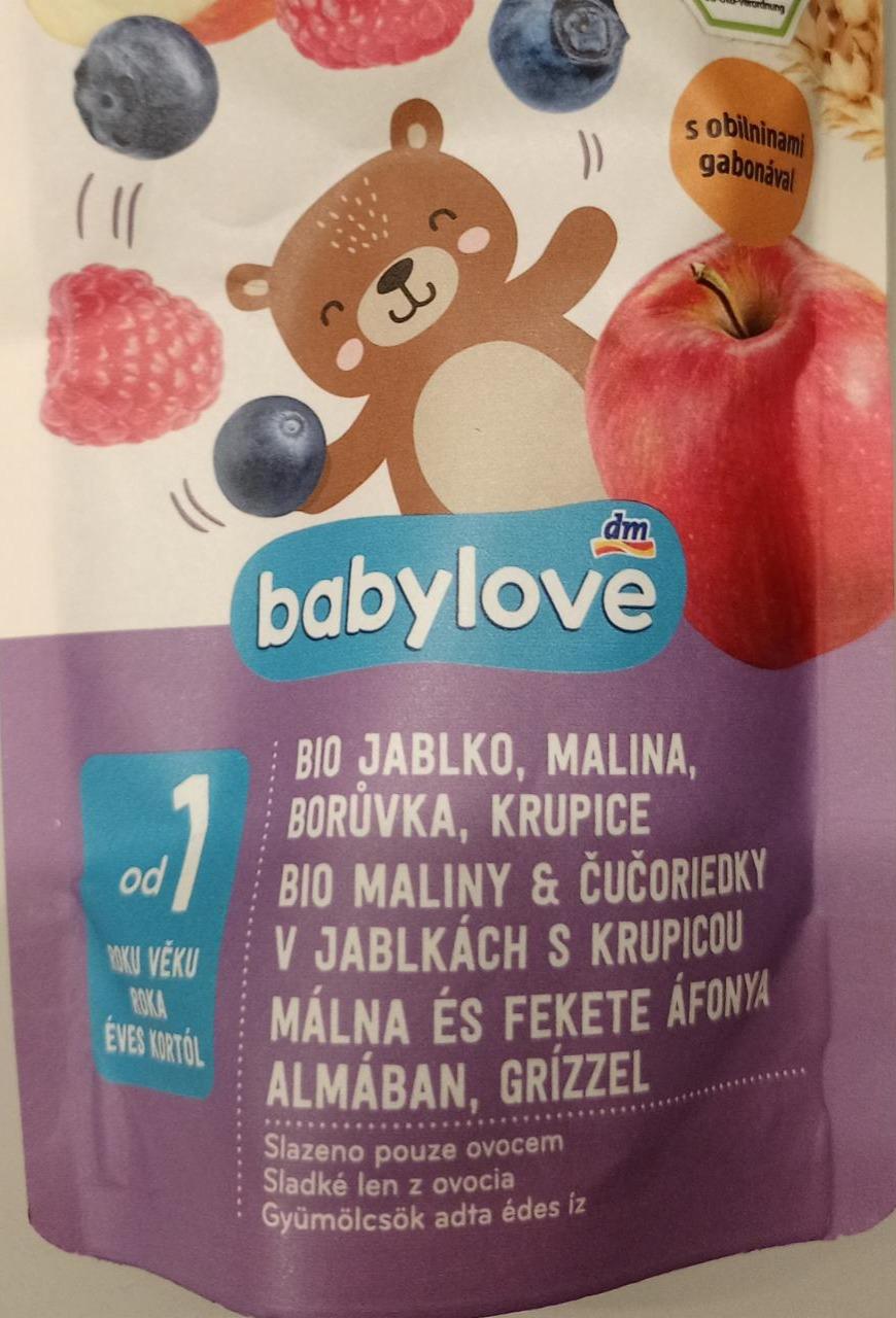 Fotografie - Bio maliny & čučoriedky v jablkách s krupicou babylove