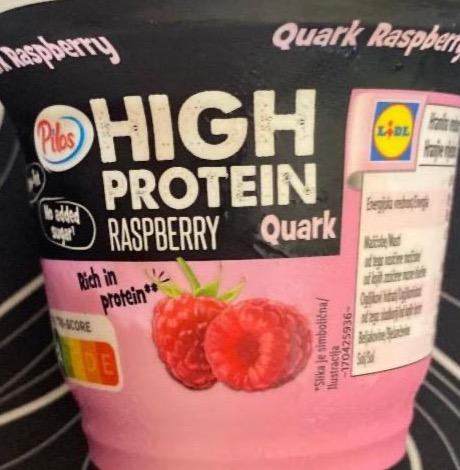 Fotografie - High protein raspberry quark Pilos