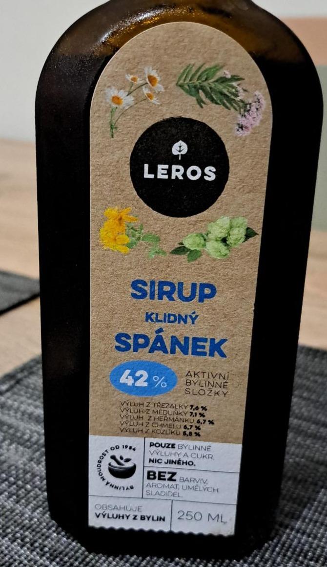 Fotografie - Sirup Klidný Spánek Leros