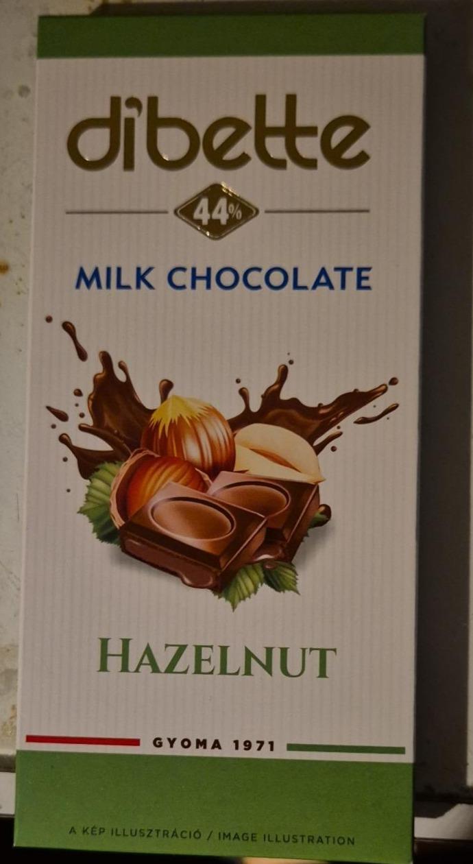 Fotografie - Milk Chocolate 44% Hazelnut Dibette