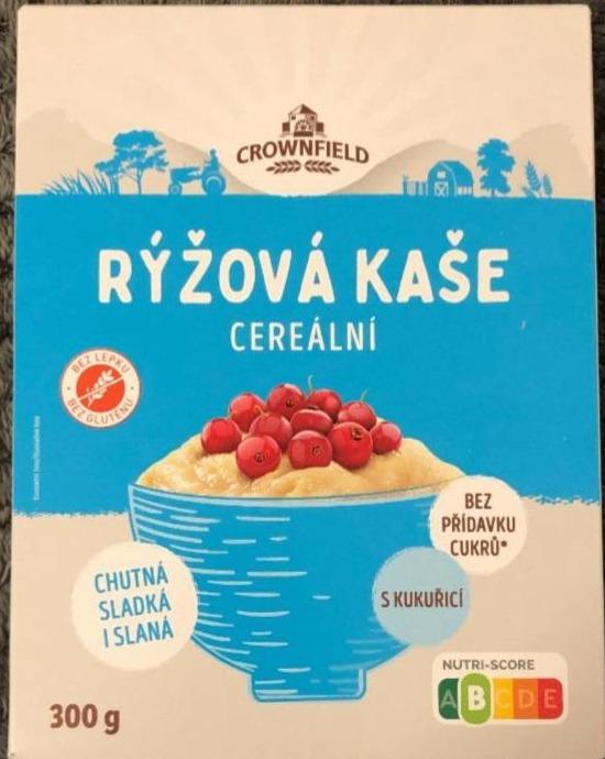 Fotografie - Rýžová kaše cereální Crownfield