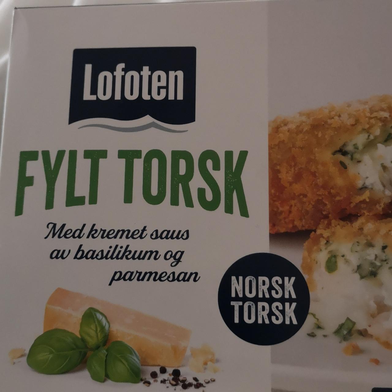 Fotografie - Fylt Torsk med kremet saus av basilikum og parmesan Lofoten