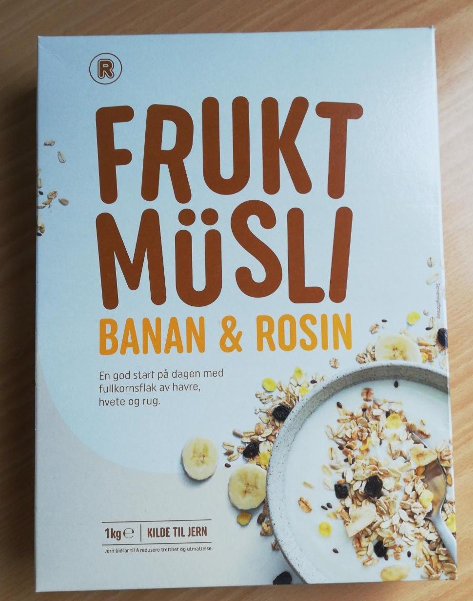 Fotografie - Frukt MüsliBbanan & Rosin Rema