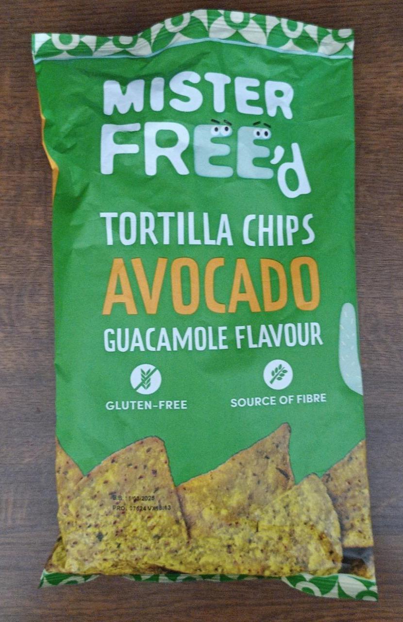 Fotografie - Tortilla chips avocado guacamole flavour Mister Free'd