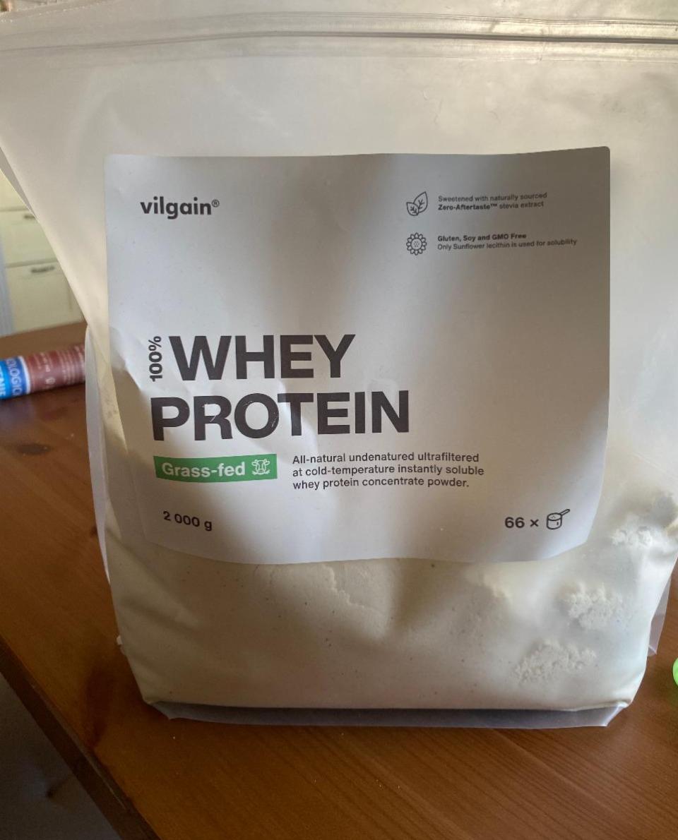 Fotografie - 100% Whey Protein Grass-fed Vilgain