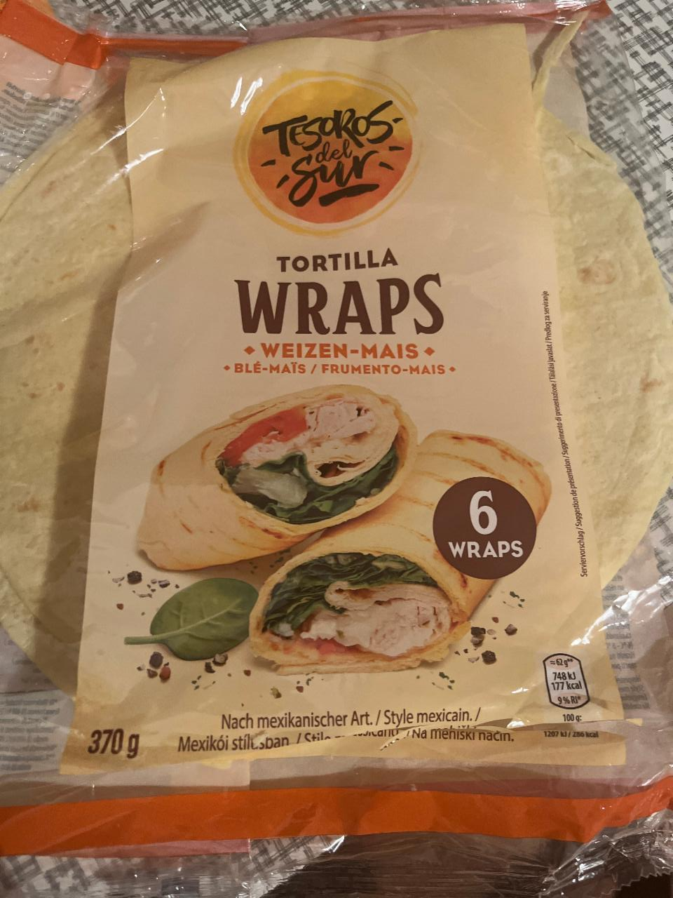 Fotografie - tortilla wraps Tesoros del Sur