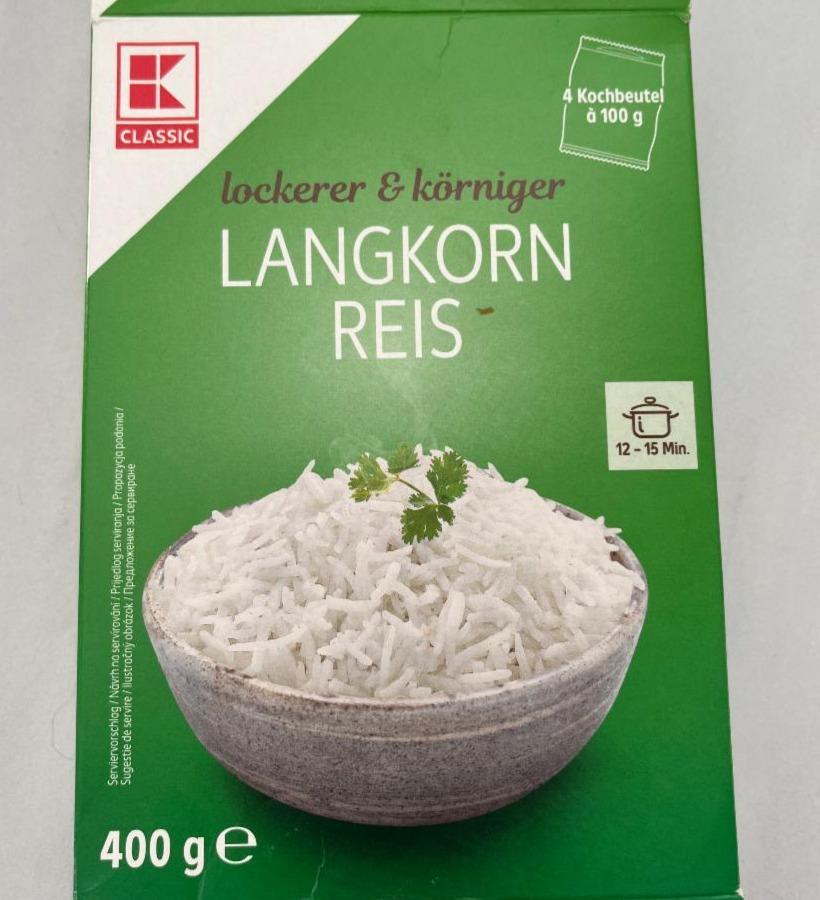 Fotografie - Langkorn Reis K-Classic