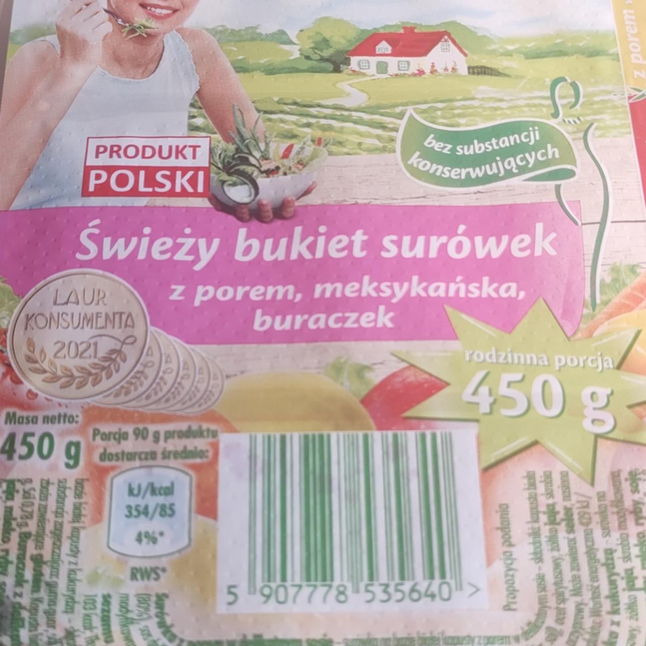 Fotografie - Świeży bukiet surówek z porem meksykańska buraczek Grześkowiak