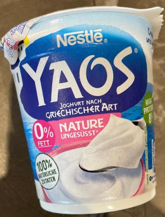 Fotografie - Yaos Joghurt nach Griechischer Art 0% Fett Nature Nestlé