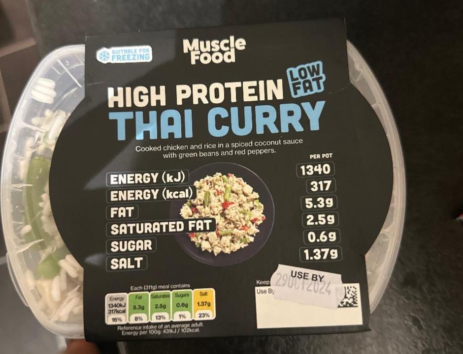 Fotografie - High Protein Thai Curry Muscle Food