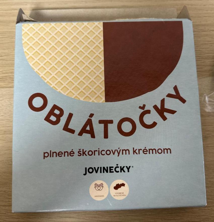 Fotografie - Oblátočky plnené škoricovým krémom Jovinečky