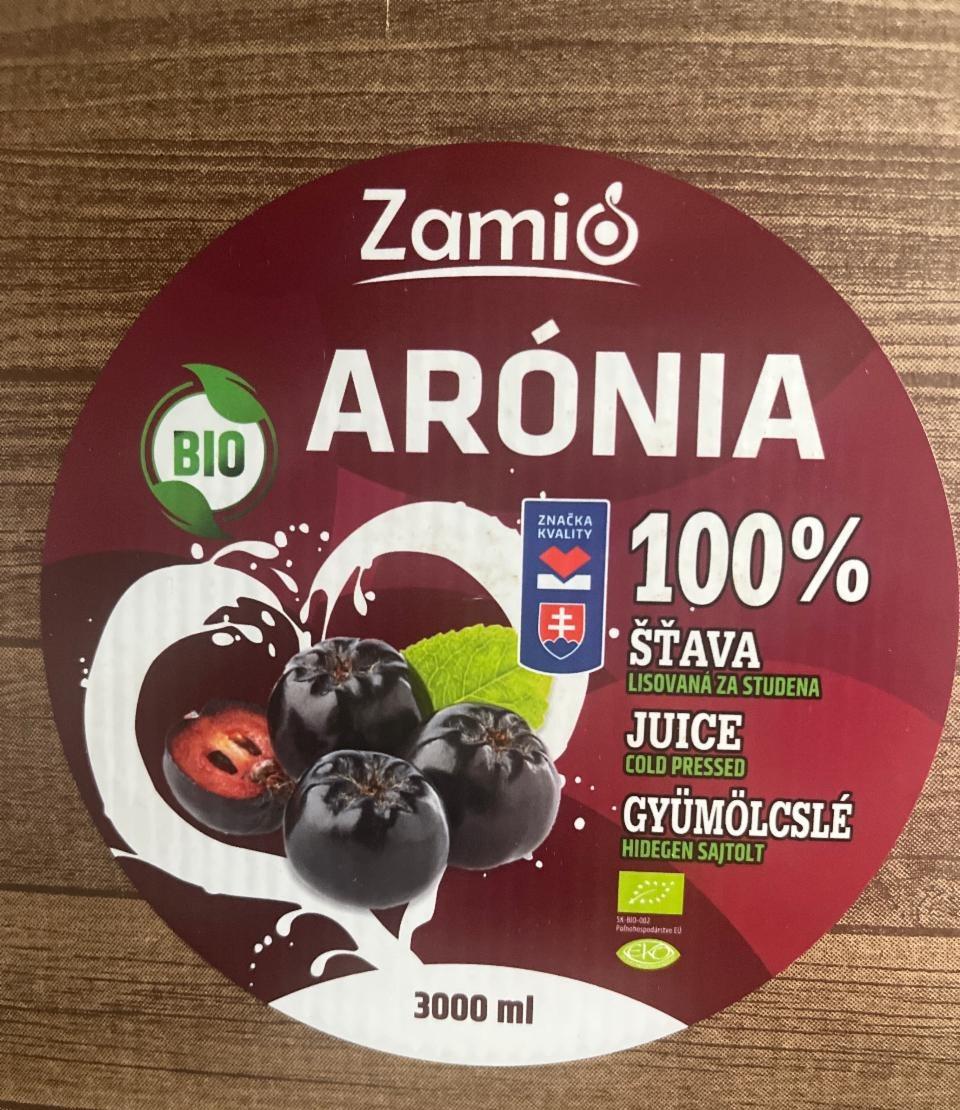 Fotografie - Arónia Bio 100% šťava Zamio