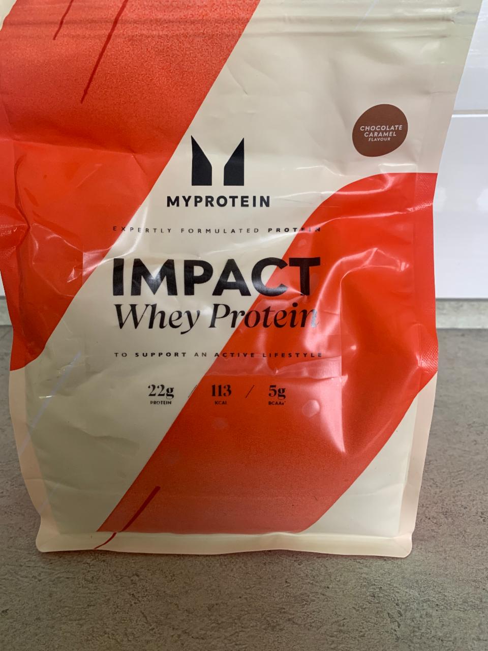 Fotografie - Impact whey protein chocolate caramel Myprotein