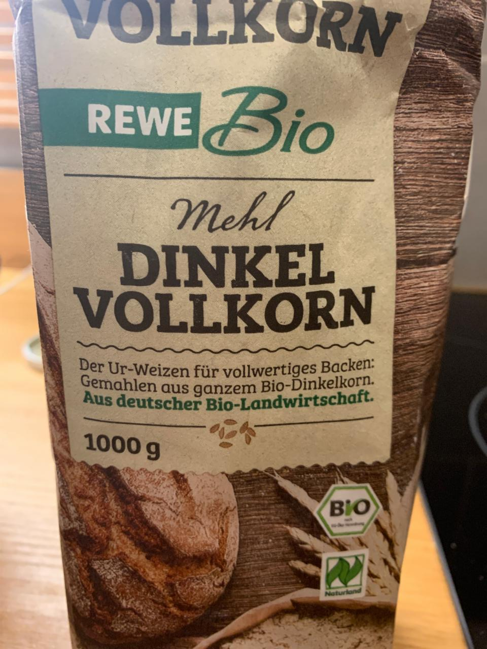 Fotografie - Dinkel Vollkorn Mehl Rewe Bio